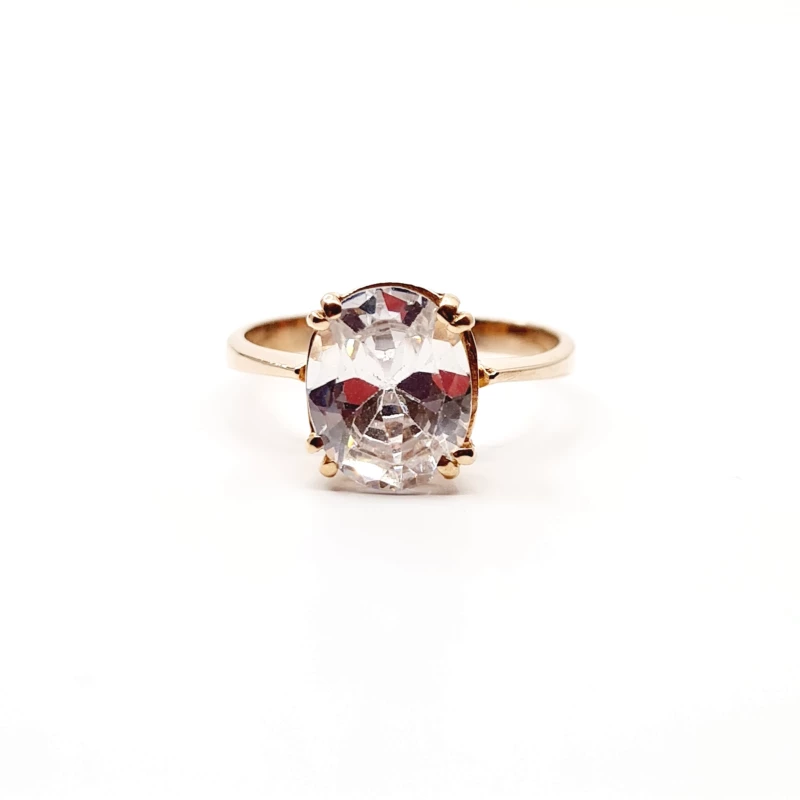 Auksinis žiedas su cirkonio akmeniu Z0144