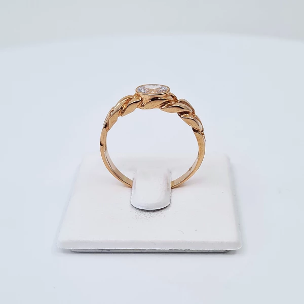 Aukso žiedas su cirkonio akmeniu Z0062