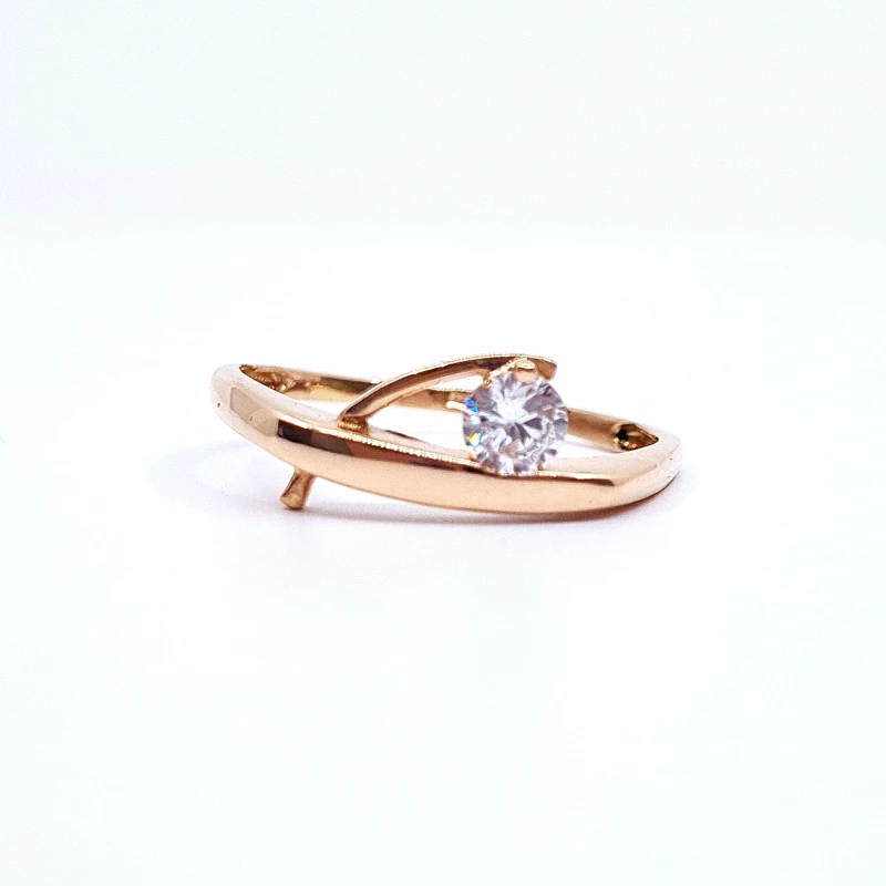 Auksinis žiedas su cirkonio akmeniu Z0168