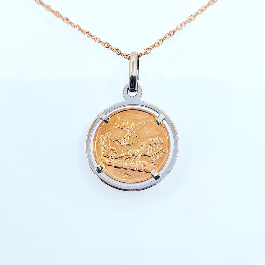Double sided pendant zodiac sign of Scorpio