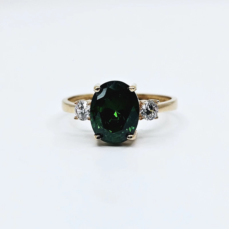 Auksinis žiedas su cirkonio akmenimis Z0276