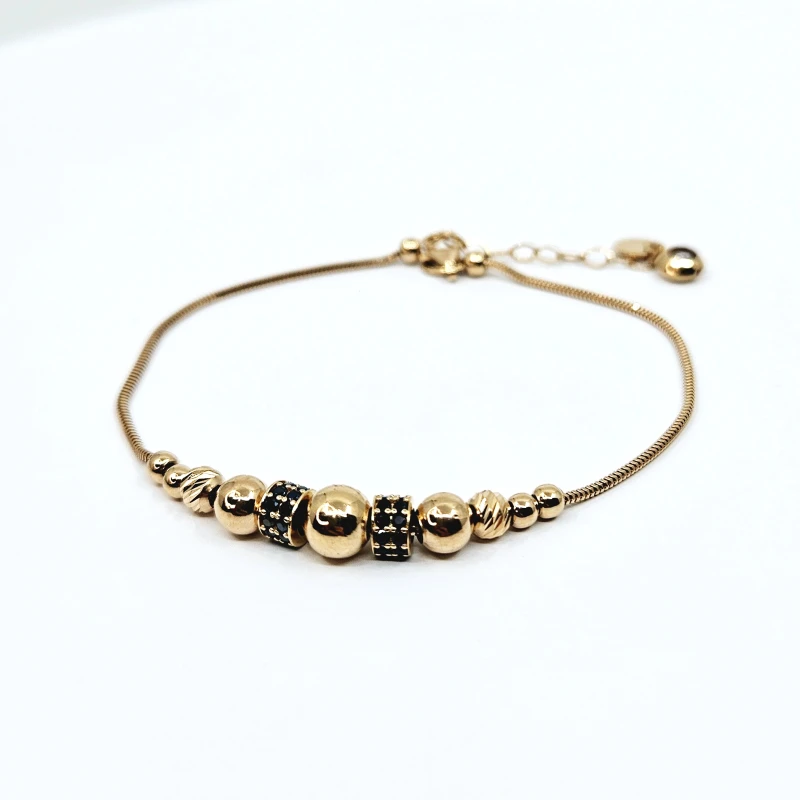 Auksinė apyrankė su cirkonio akmenimis AP0069