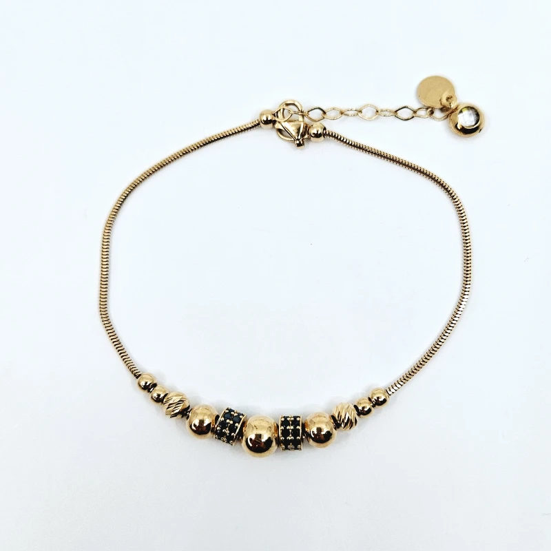 Auksinė apyrankė su cirkonio akmenimis AP0069 2