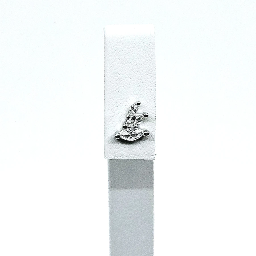 Sidabrinis auskaras su cirkonio akmenimis 9AU228